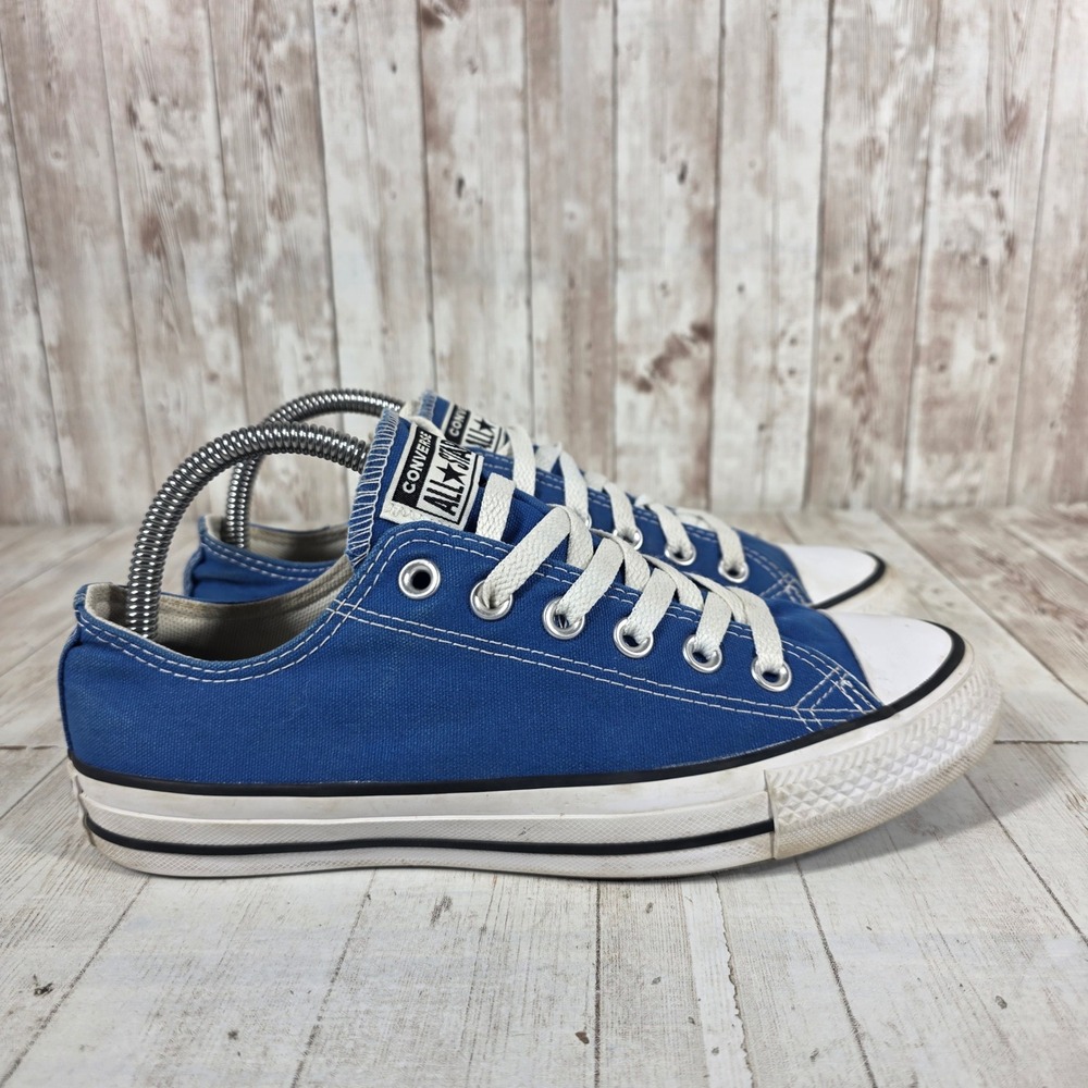 Converse Chuck Taylor All Star Low Top Blue Canvas Sneakers 135514F Womens 8 M 6